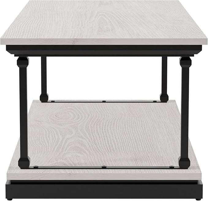 24/7 Shop at Home Ambridge Transitional Multi-Storage Wood 3-Piece Coffee Table - Image 8