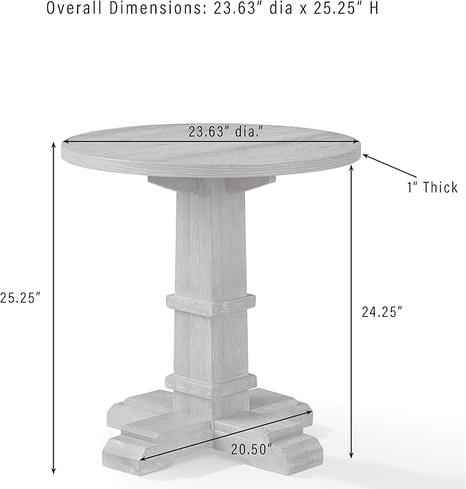 Crosley Furniture Joanna Modern Farmhouse Side Table, End Tables, Living Room - Image 3