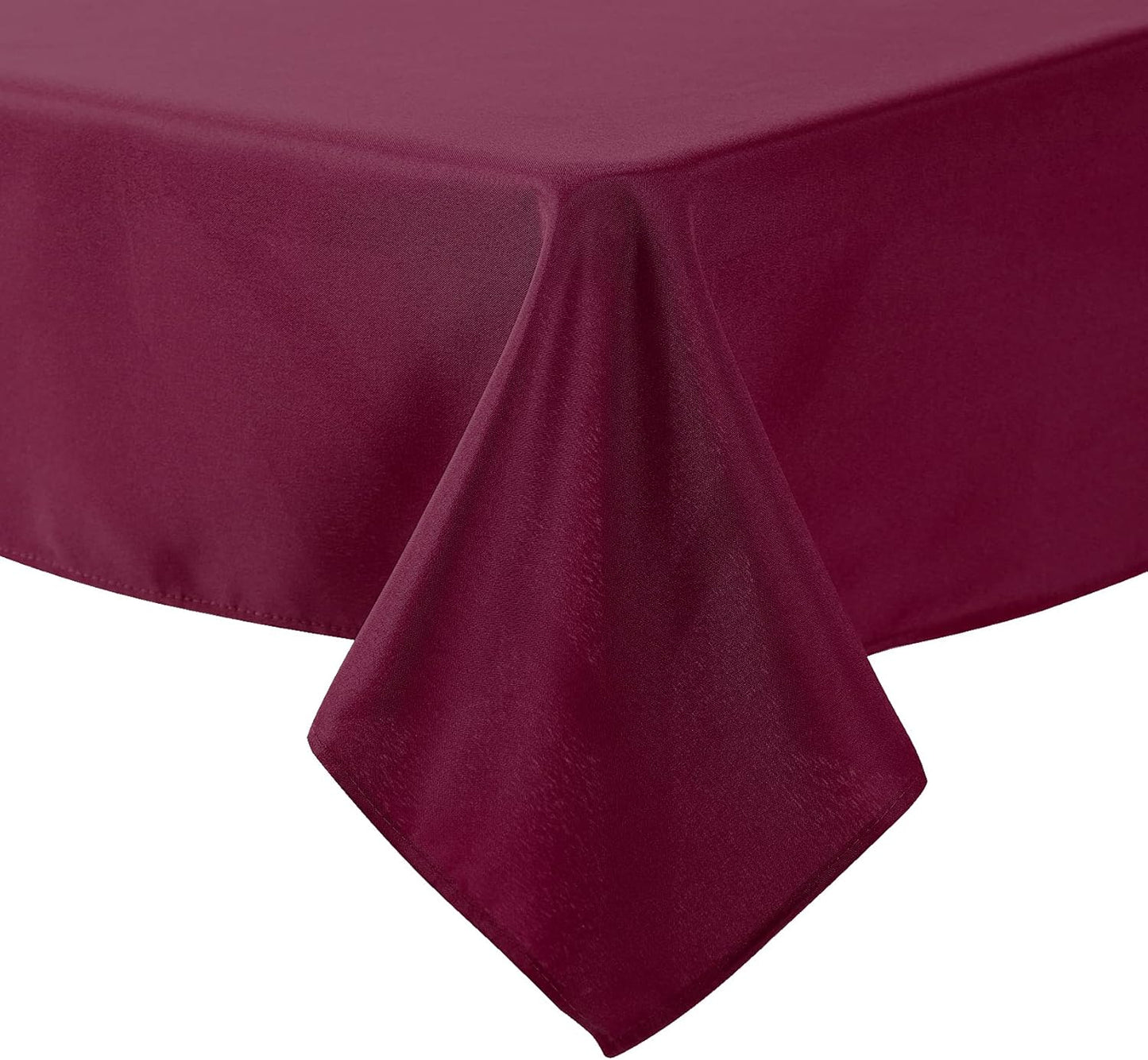 Cupuamon Square Tablecloth 70x70 inch Washable Polyester Fabric Table Cloth for Wedding Party Dining Banquet Decoration（70x70,Burgundy）