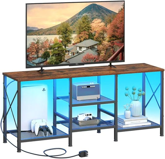 JARHETUN TV Stand with LED Lights by JARHETUN