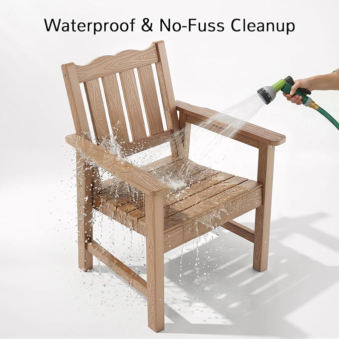Stoog All-Weather Patio Chairs Set of 2, Oversized Garden Chair - Image 8