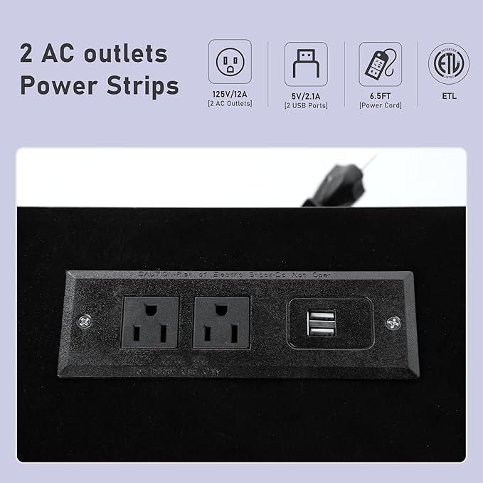 81in Long LED TV Stands W/Power Outlet - Image 5