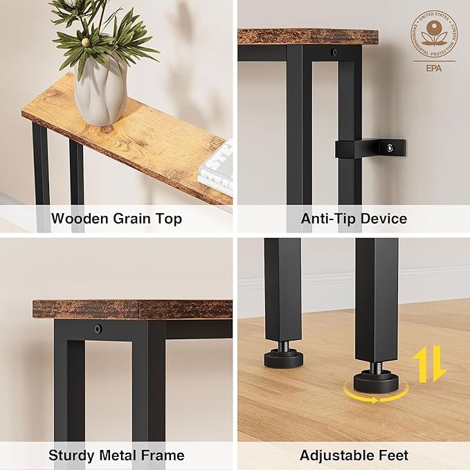 Keelian 70" Narrow Console Sofa Table - Image 2