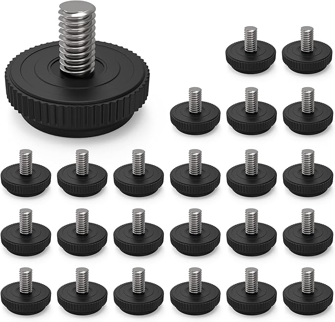 ONEHOME 24 Pack 5/16-18 Stainless Steel Adjustable Threaded Furniture Leg by ONEHOME