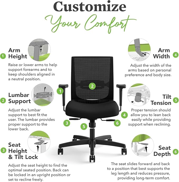 HON Convergence Ergonomic Office Chair - Image 5