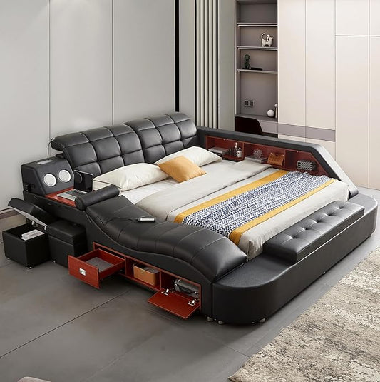 AF ARTISAN FURNITURE Queen Size Smart Multifuncional Bed Frame by AFARTISANFURNITURE