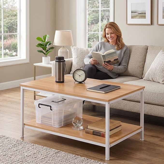 ZenStyle Industrial Coffee Table - Image 2