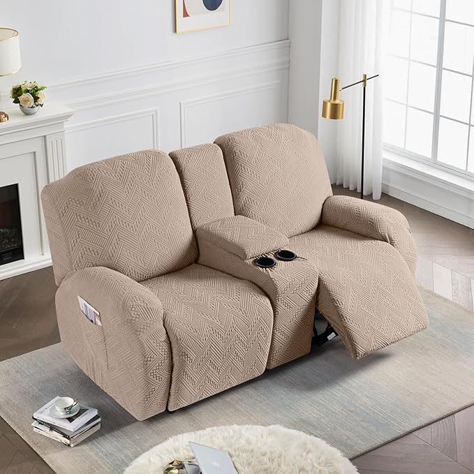 Ruaozz Stretch Loveseat Recliner Covers - Image 7