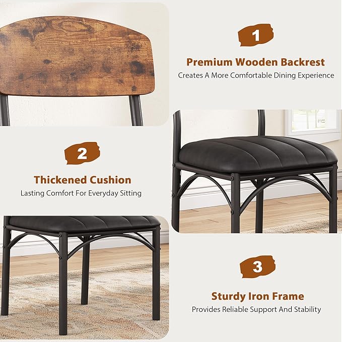 Jocoevol Dining Chairs Set of 4 - Image 7