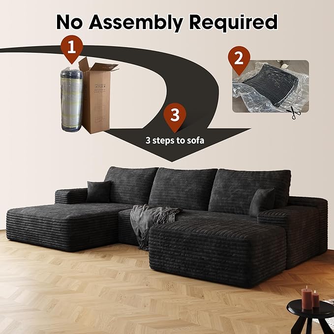 AUGOP 108" Sectional Couches for Living Room Modern Modular Sofa - Image 6