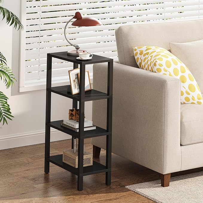 TUTOTAK Small Side Table, Narrow End Table, Skinny Sofa Table, Slim Nightstand - Image 2