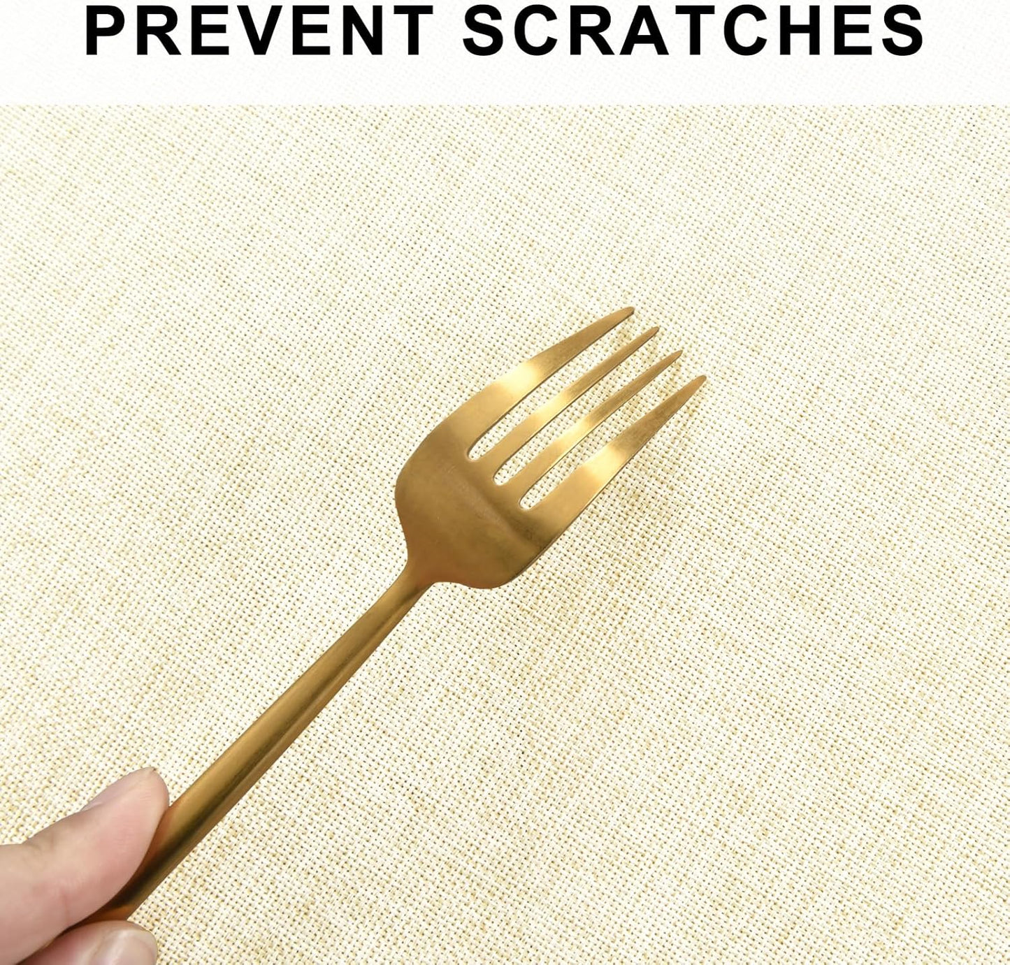 Hiasan Round Linen Tablecloth 60 Inch - Wrinkle and Stain Resistant Washable Polyester Fabric Table Cloth for Dining Room Kitchen Party, Champagne