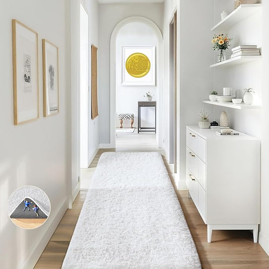 Ophanie Runner Rug for Hallway, 2x6 Washable Non-Slip Fluffy Soft Bedside Rugs by Ophanie