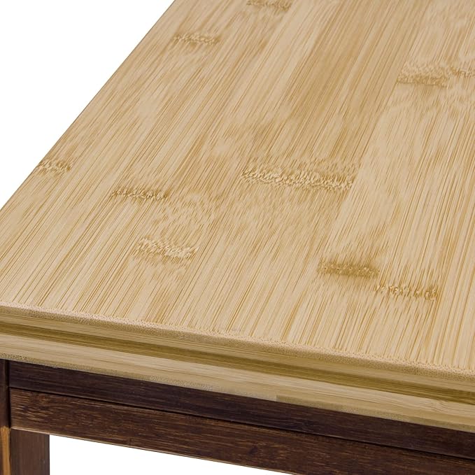 soges Small Foldable Coffee Table, Wooden Low Table - Image 9