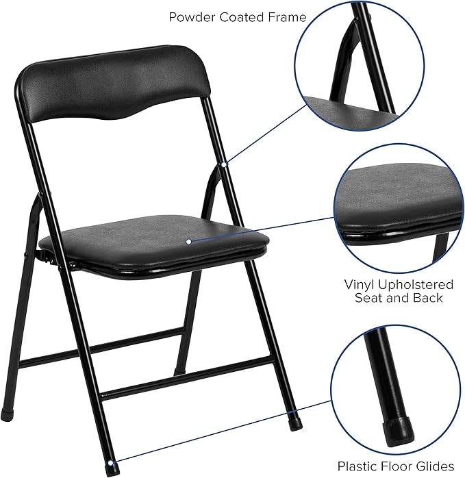 Flash Furniture Mindy Kids 3-Piece Folding Table and Chairs Set - Image 4