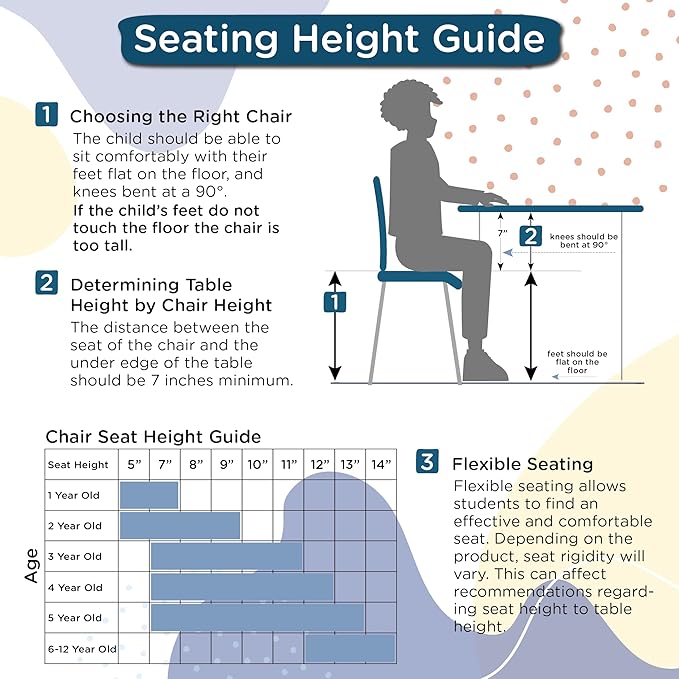 Children’s Factory MyPosture Plus 12" Chair, 2 Pack, Stackable Ergonomic - Image 6