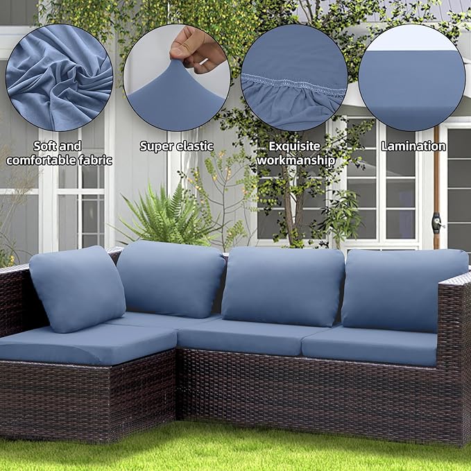 Outdoor Cushion Covers Set, Replacement - Image 3