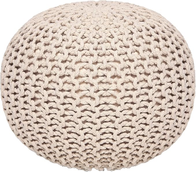 REDEARTH Round Pouf Ottoman - Image 4