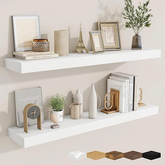 fuqing Floating Shelves for Wall, Wall Mounted Wood Floating Shelf by Fuqing