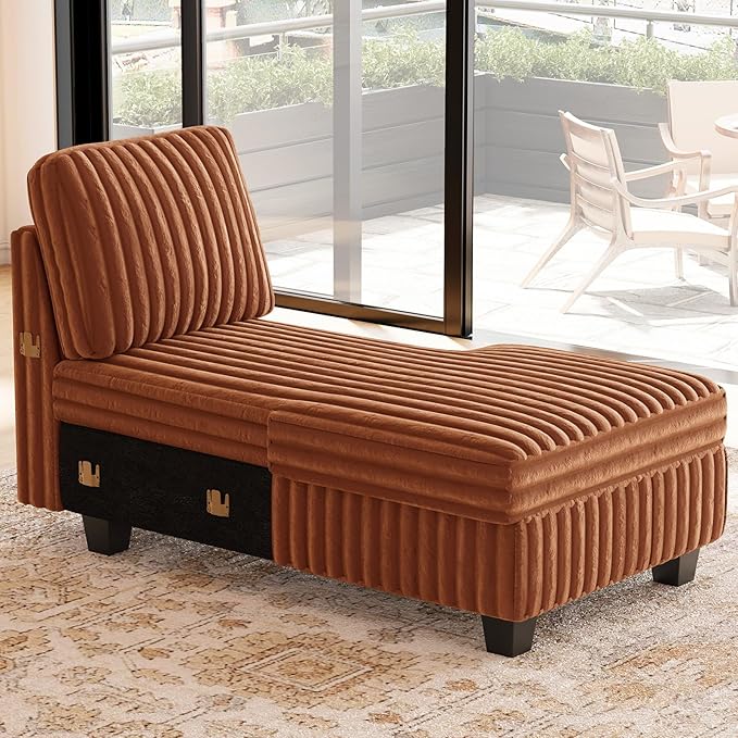 Belffin Modular Sectional Storage Chaise Module by Belffin
