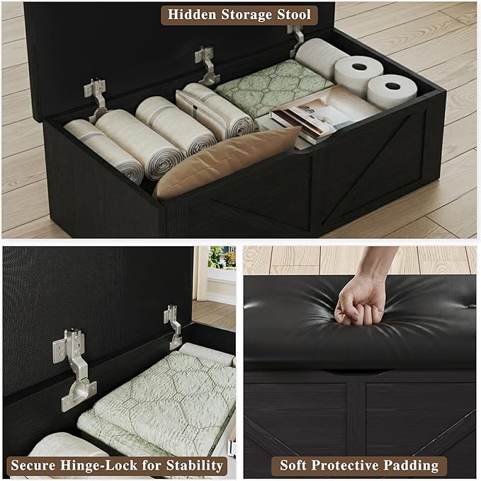 HUAHUU Coffee Table, 31.5 Lift Top Coffee Tables - Image 4