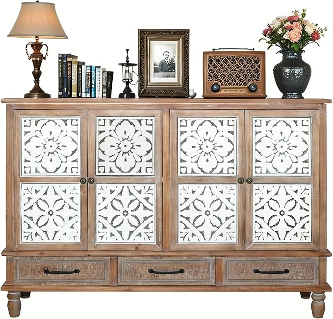 LKTART 59" Vintage Sideboard Buffet Cabinet - Image 7