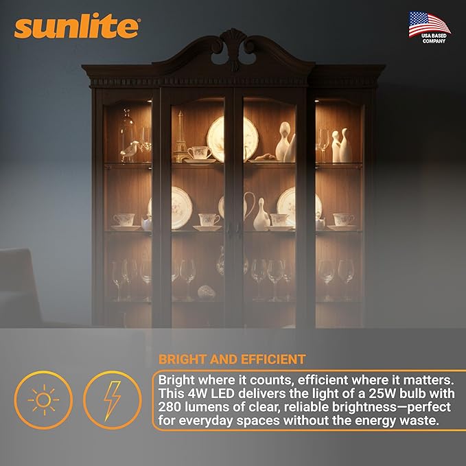 Sunlite LED R14 Mini Flood Light Bulbs, 4 Watts, 280 Lumens, Intermediate Base - Image 5