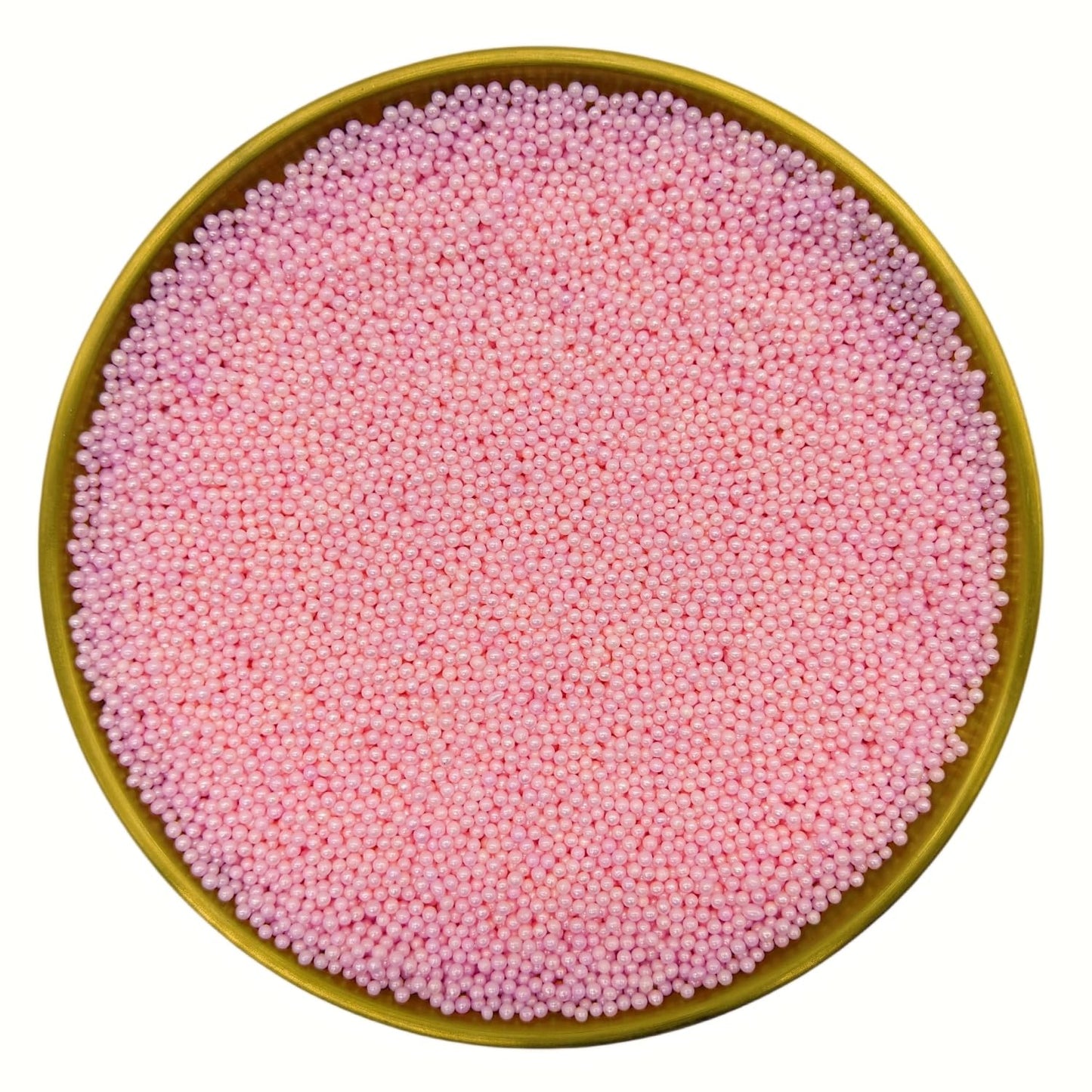 Dynastang 2mm Pink Pearls Sprinkles Edible Pearls Cake Decorating Stars Cake Decorations Cupcake Toppers Cookie Decorating Perfect for Cakes, Cupcakes, Desserts Toppings 3OZ