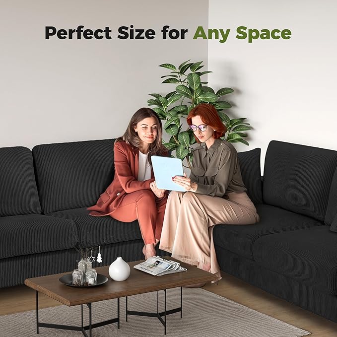 Kidirect 70in L Shaped Couch, Modular Sofa No Tool Assembly, Comfy Sectional - Image 9
