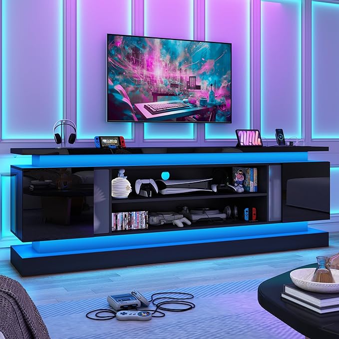 chartustriable 81IN LED TV Stands w/Power Outlet by chartustriable