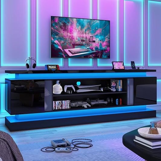 chartustriable 81IN LED TV Stands w/Power Outlet by chartustriable
