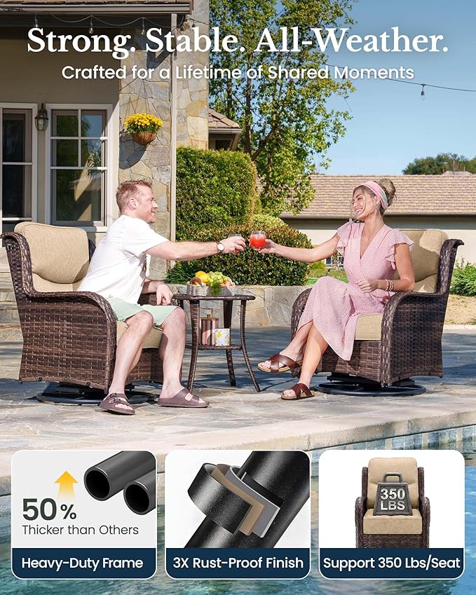 HILLGA 6-Piece Luxury Patio Furniture Set - Image 6
