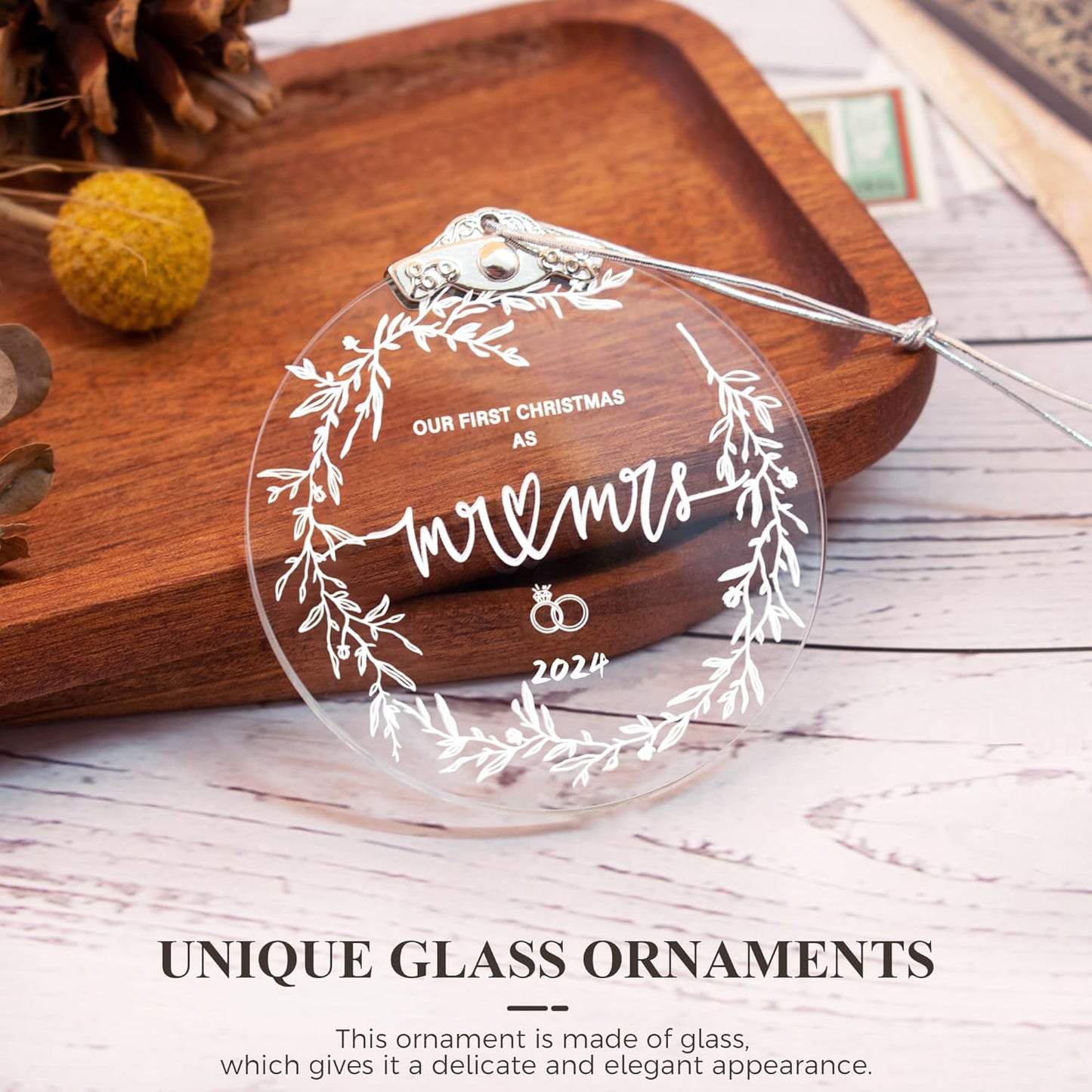 2024 Wedding Gifts: 1st Married Christmas Ornament, Bridal Shower & Newlywed Gifts