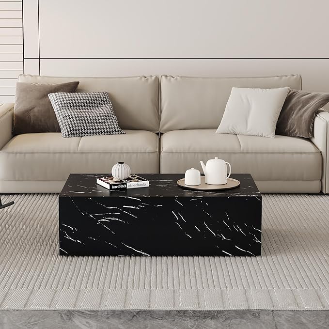 39.3'' Marble Coffee Table - Image 3
