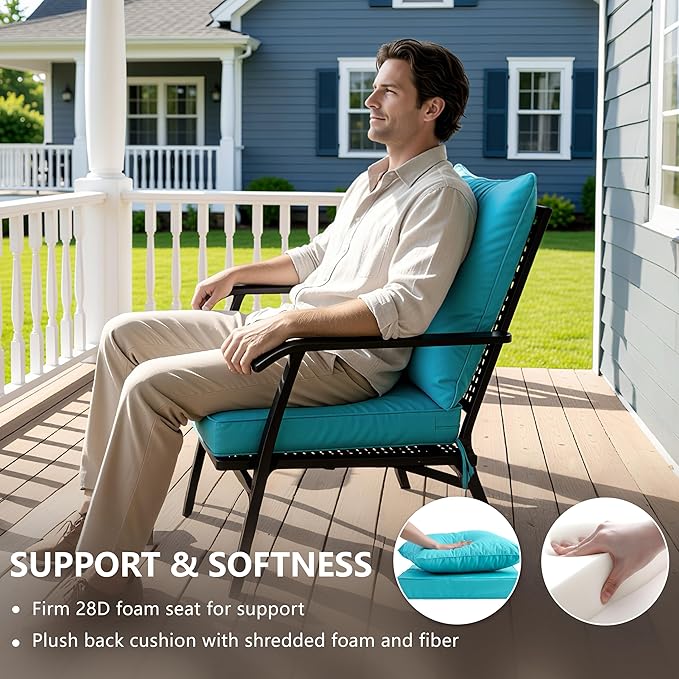 22x22 Inch Patio Chair Cushion - Image 4
