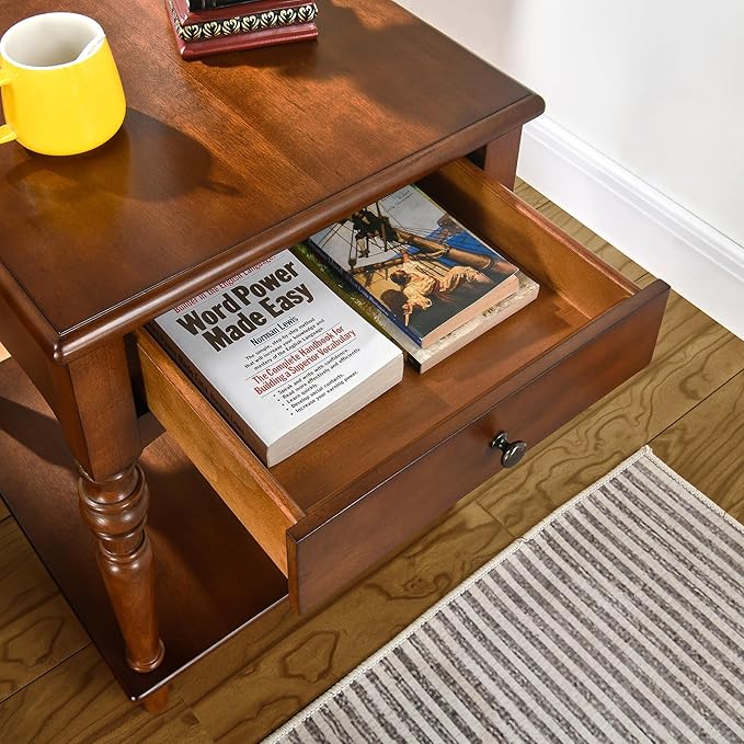Living Room Table Set-One Rectangular Coffee Table and Two Square End Tables - Image 6