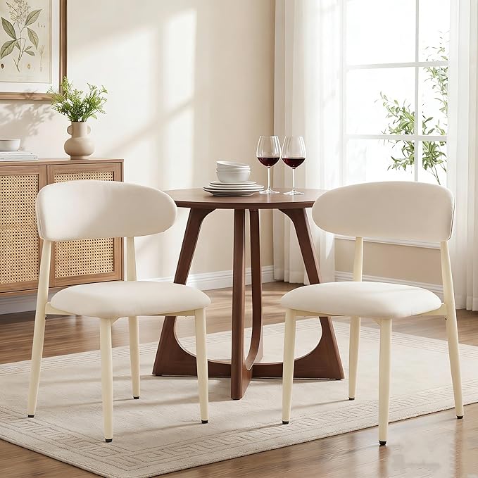 UVV Dining Chairs Set of 4, Metal Kitchen Chairs - Image 3