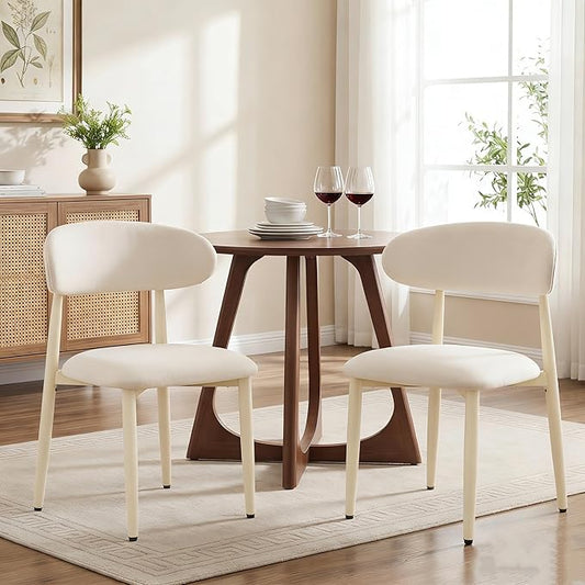 UVV Dining Chairs Set of 2, Metal Kitchen Chairs by UVVLivetheQualityLife