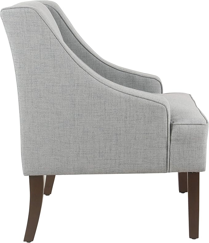 HomePop Swoop Arm Living-Room-Chairs, Soft Dove Gray - Image 9