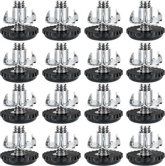 Stainless Steel Screw Furniture Leveling Feet 5/16-18 Screw in Threaded by Anwenk