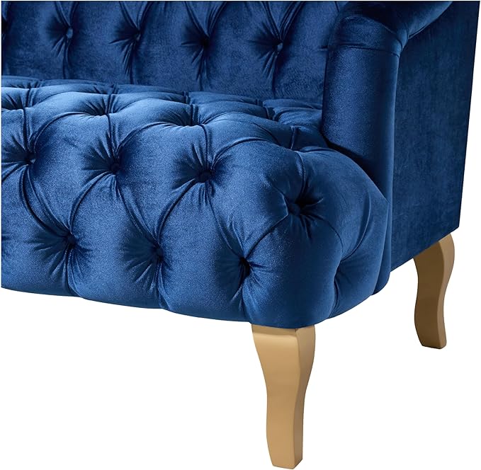 Christopher Knight Home Minxi Velvet Upholstered 3 Seater Sofa Couch, Wooden - Image 9