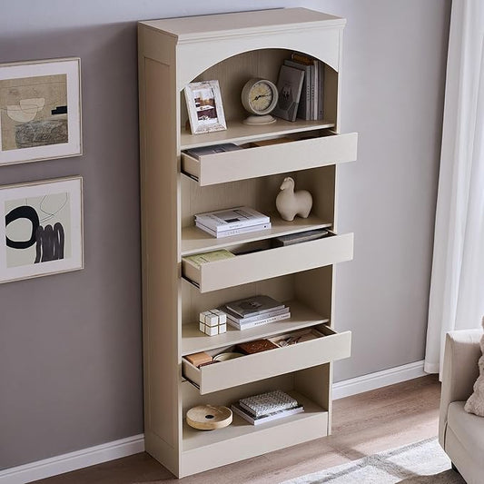IFGET 76" Tall Arched Bookcase by IFGETEnrichYourLivingSpace