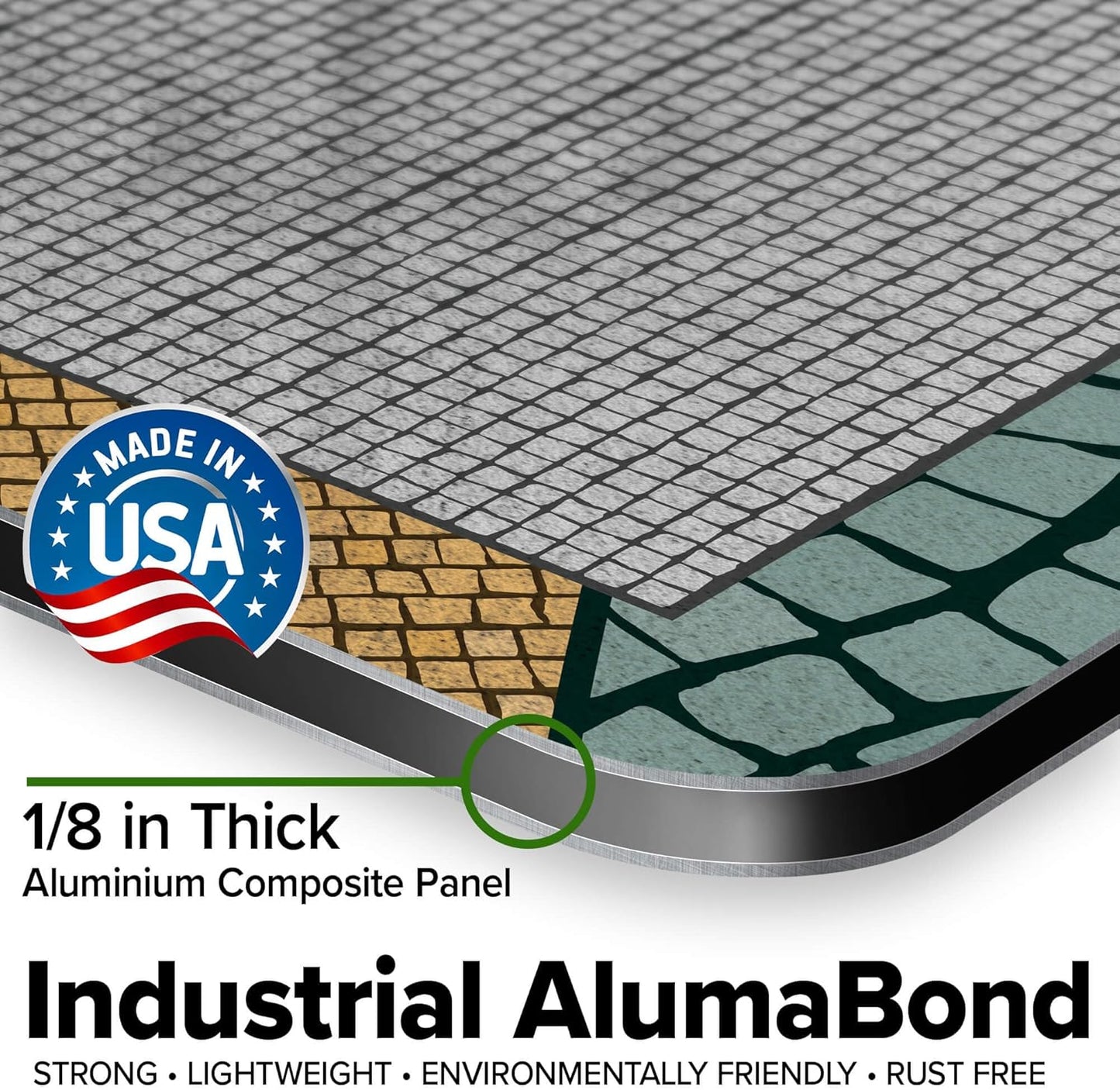 Custom Sign, Custom Street Sign, 11 Font Colors, 13 Font Styles, 4 Hole Options, 22 Sizes, 30x30 Inches, Rust Free DiBound, Fade Resistant, Made in USA by My Sign Center (Fauxsaic 2)