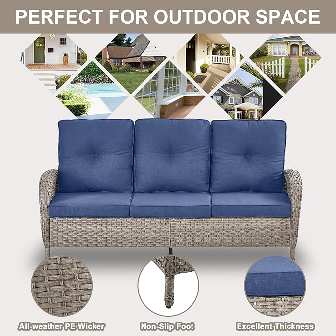 Belord 6 Pieces Wicker Patio Furniture Set - Image 7