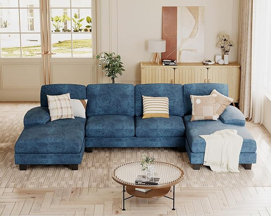 JUMMICO Sectional Couches for Living Room, U Shaped Couch by JUMMICO
