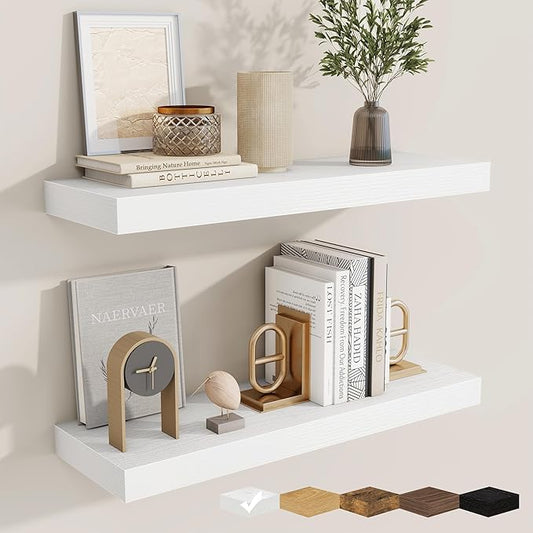 fuqing Floating Shelves for Wall, Wall Mounted Wood Floating Shelf by Fuqing