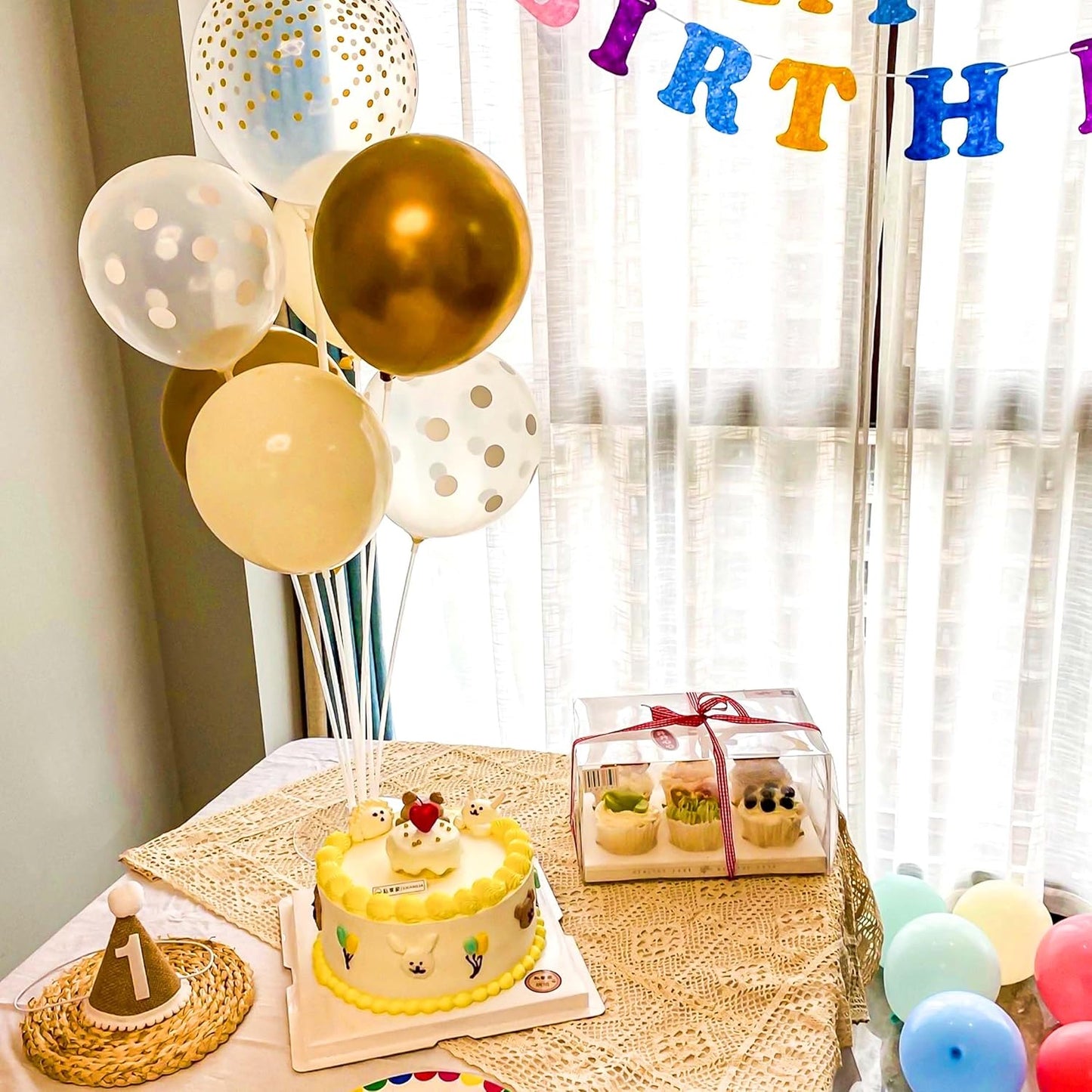 JOYYPOP 20 Sets Balloon Stand Kit, Balloon Sticks with Base Birthday Graduation Party Decorations Wedding