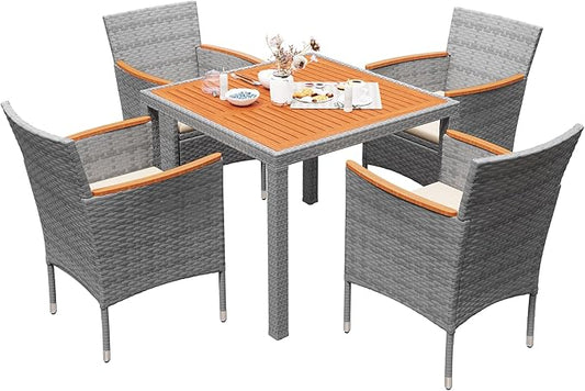 Devoko 5 PCS Furniture, Patio Conversation Set by DEVOKO