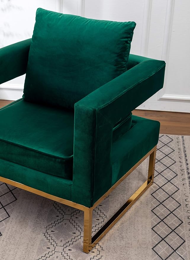 Roundhill Furniture Lenola Upholstered Accent Arm Chair - Image 14