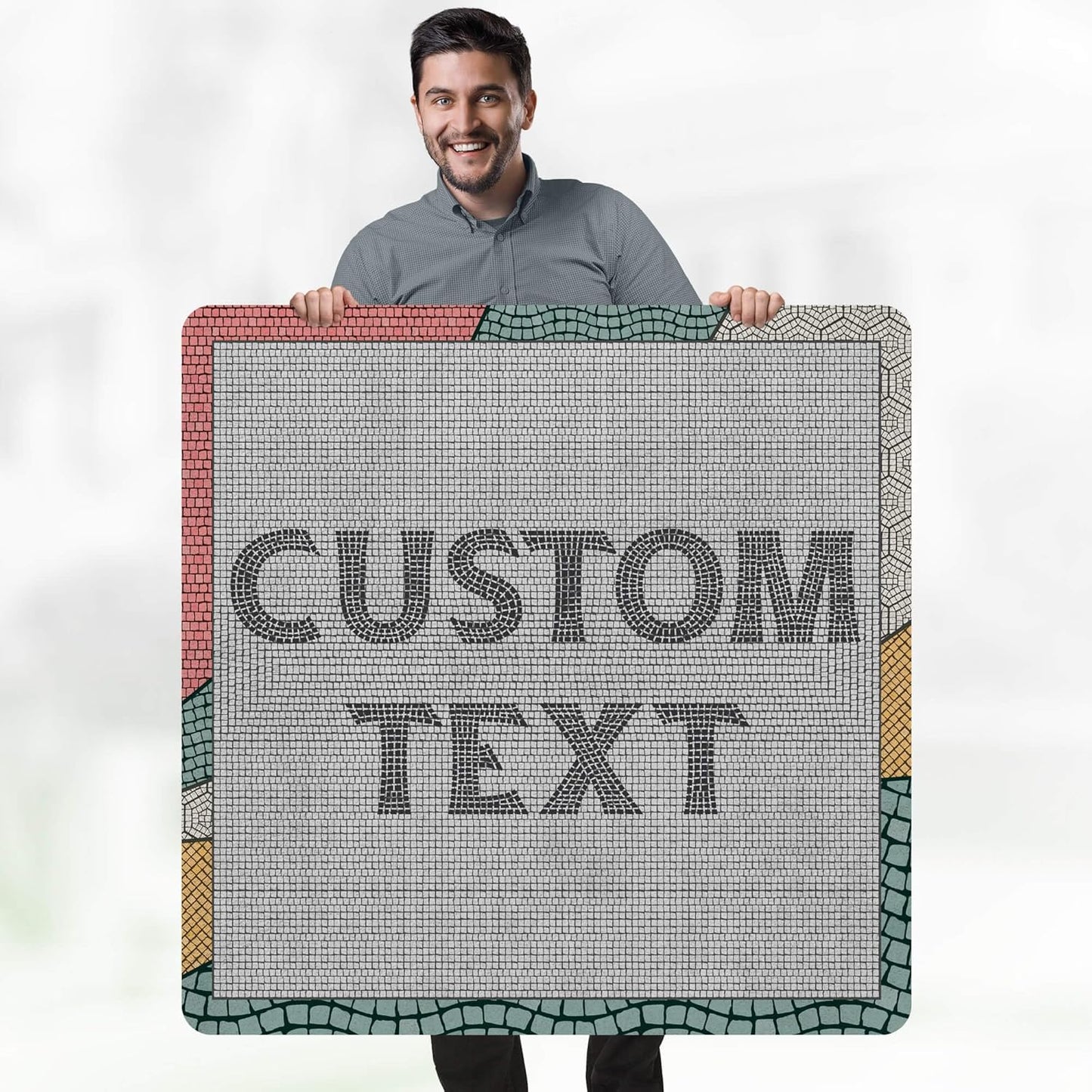 Custom Sign, Custom Street Sign, 11 Font Colors, 13 Font Styles, 4 Hole Options, 22 Sizes, 36x36 Inches, Rust Free DiBound, Fade Resistant, Made in USA by My Sign Center (Fauxsaic 2)